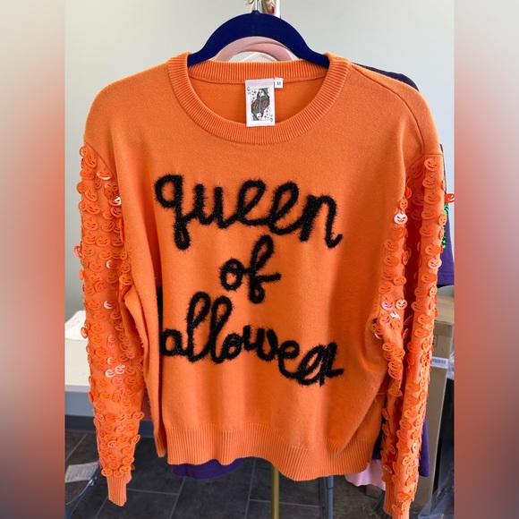 QUEEN OF SPARKLES Sweaters - Queen of Sparkles Queen of Halloween Size Medium